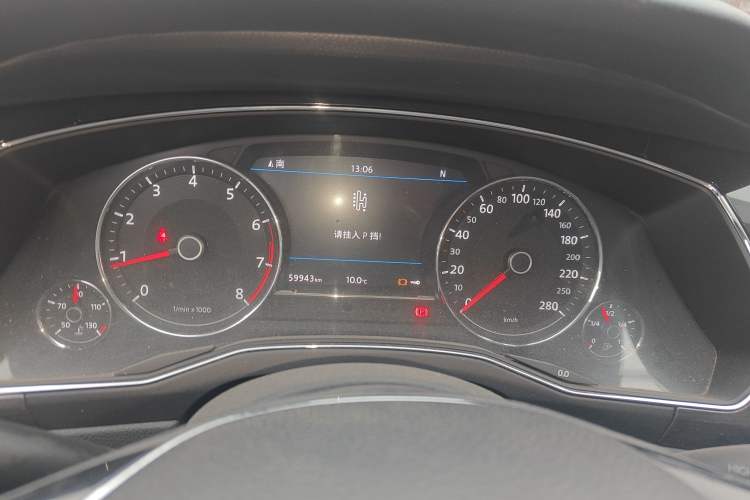 Used Volkswagen Phideon 2019 380TSI Two-Wheel Drive Business Edition China VI Standard Instrument Cluster