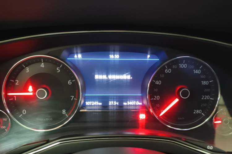 Used Volkswagen Phideon 2019 380TSI Two-Wheel Drive Business Edition China VI Standard Instrument Cluster