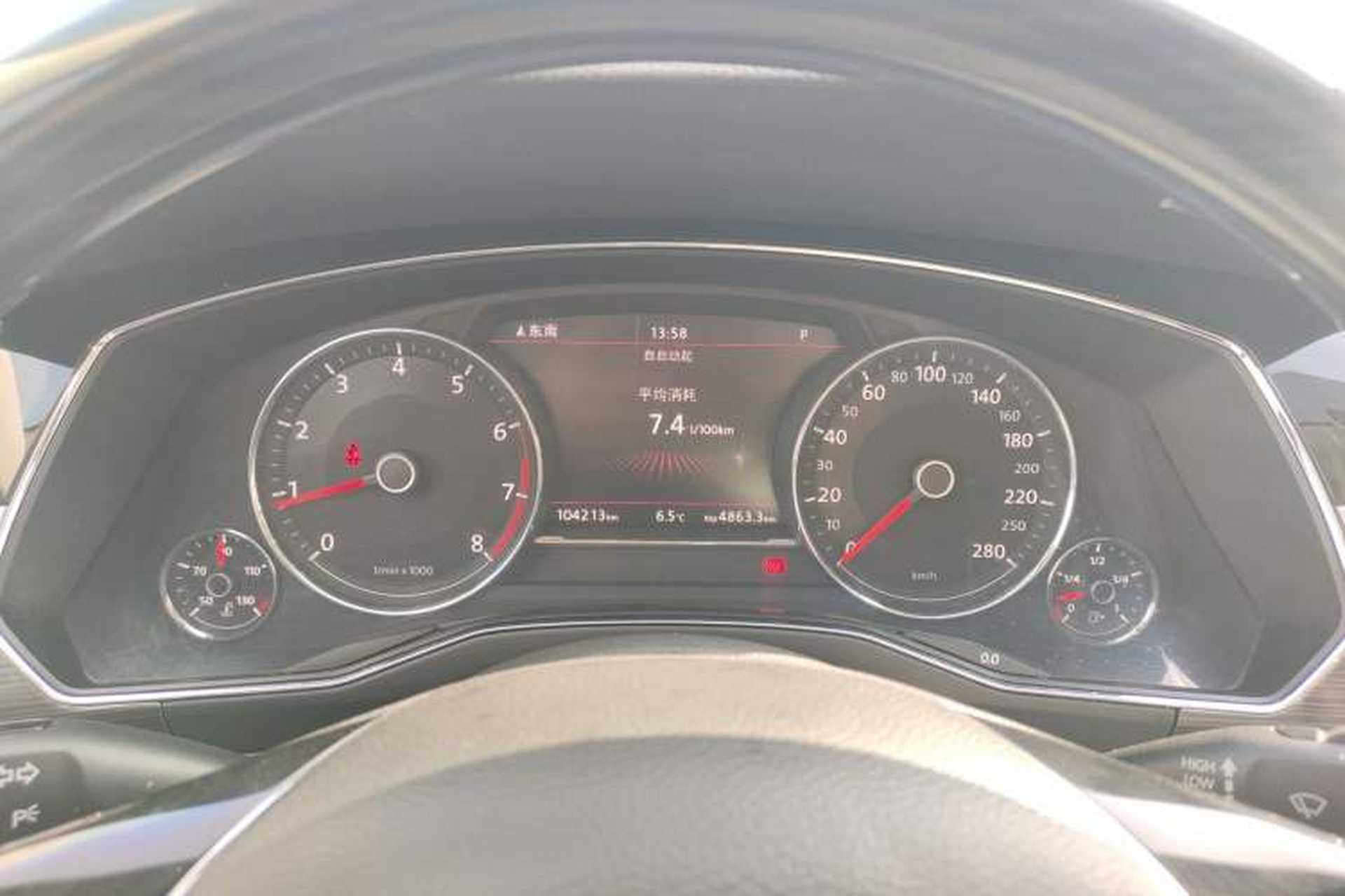 Used Volkswagen Phideon 2019 380TSI Two-Wheel Drive Business Edition China VI Standard Instrument Cluster