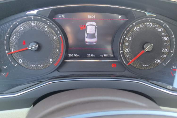 Used Volkswagen Phideon 2021 380TSI Luxury Edition Odometer Close Up