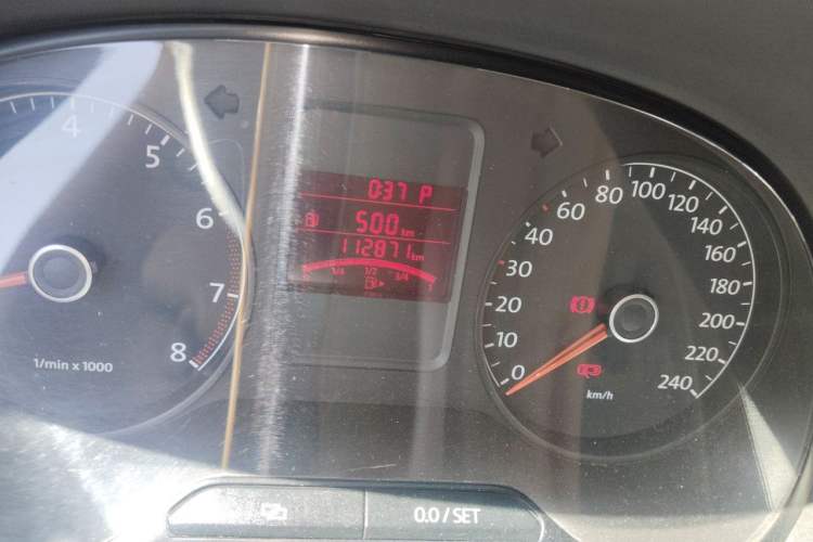 Used Volkswagen Polo 2011 1.4L Automatic ZhiCool Edition Odometer Close Up