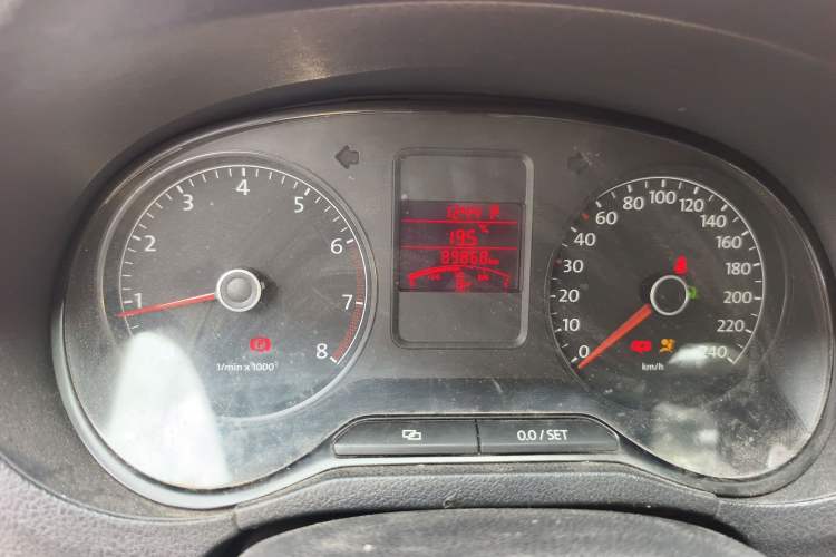 Used Volkswagen Polo 2011 1.4L Automatic ZhiCool Edition Odometer Close Up