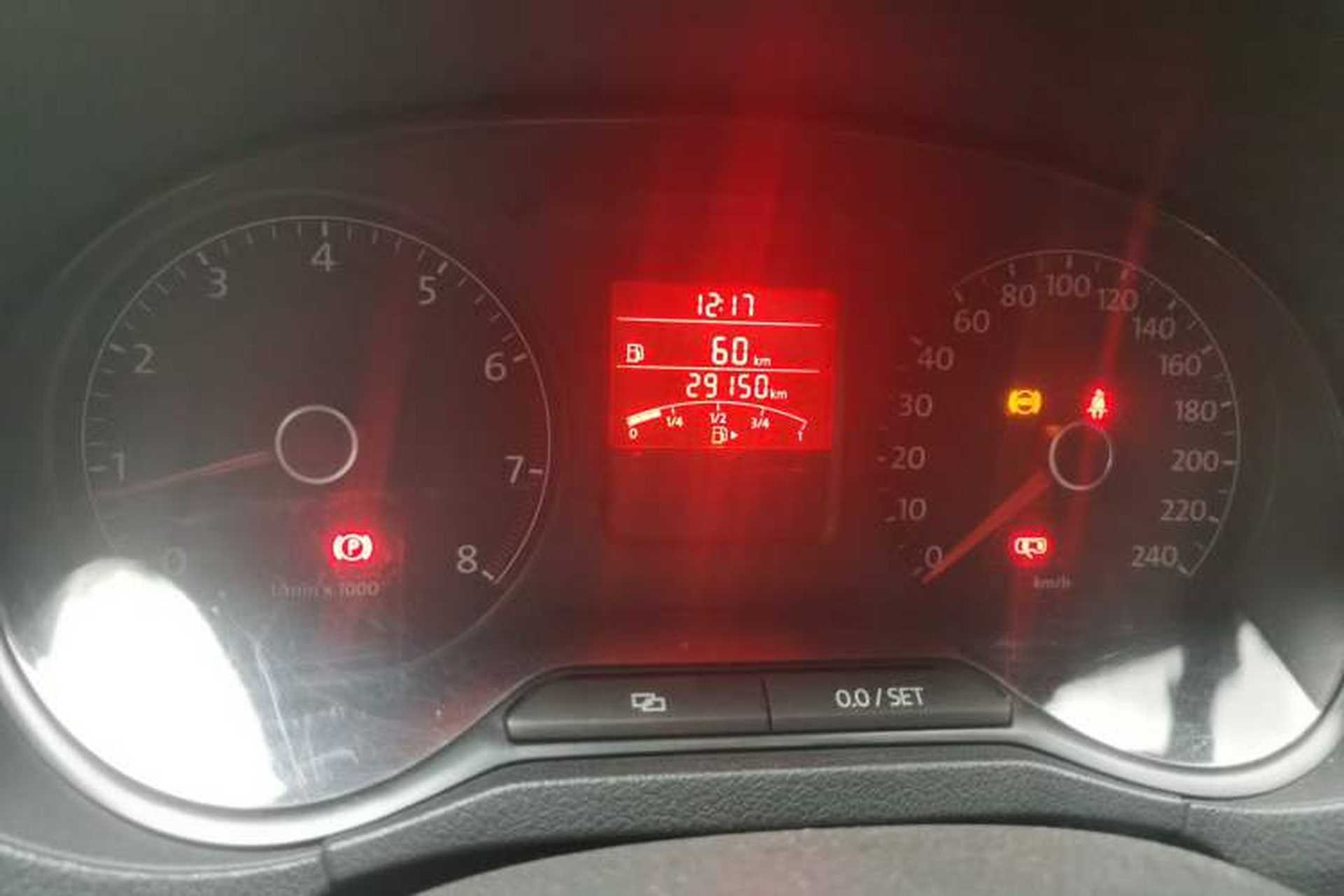 Used Volkswagen Polo 2012 1.6L Cross Polo MT Odometer Close Up