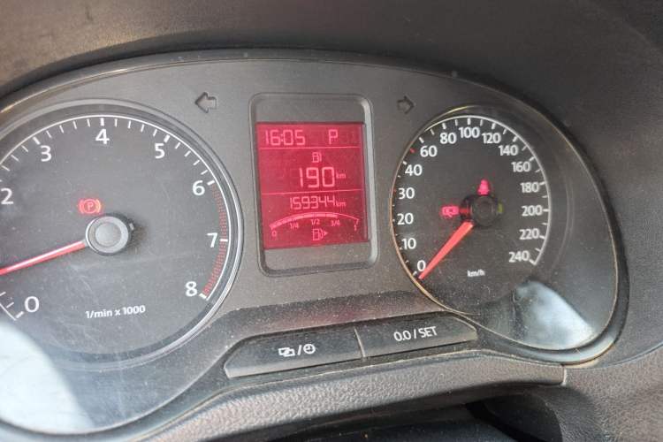Used Volkswagen Polo 2012 1.6L Cross Polo Automatic Transmission Odometer Close Up