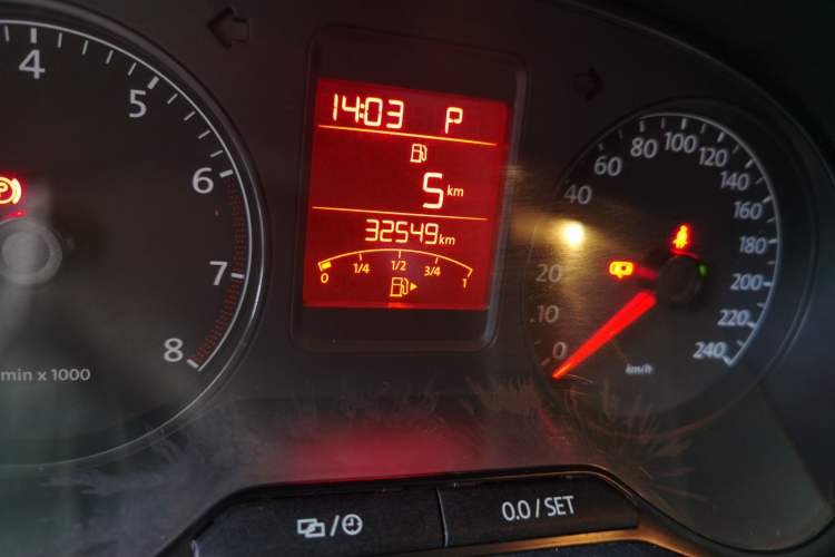Used Volkswagen Polo 2012 1.6L Cross Polo Automatic Transmission Odometer Close Up