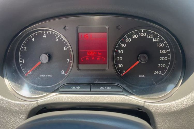 Used Volkswagen Polo 2012 1.6L Cross Polo Automatic Transmission Odometer Close Up