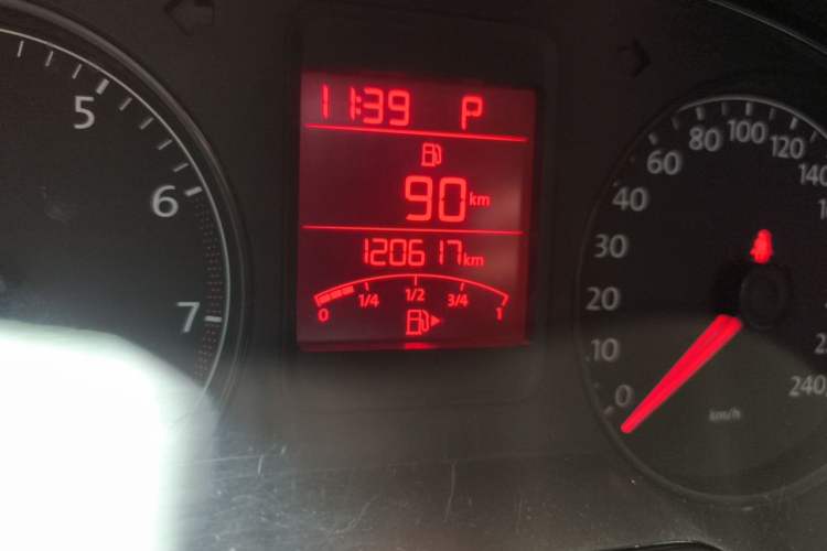 Used Volkswagen Polo 2012 1.6L Cross Polo Automatic Transmission Odometer Close Up