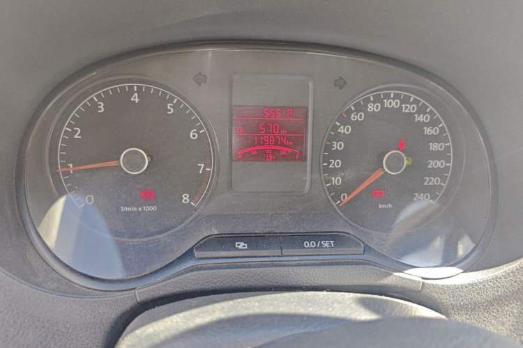 Used Volkswagen Polo 2012 1.6L Cross Polo Automatic Transmission Odometer Close Up