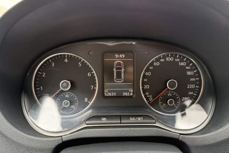 Used Volkswagen Polo 2012 1.4TSI GTI Odometer Close Up