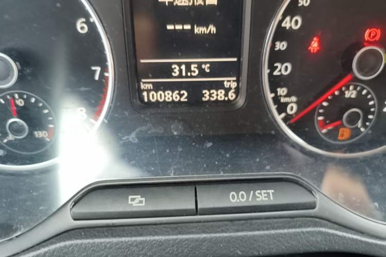 Used Volkswagen Polo 2012 1.4TSI GTI Odometer Close Up