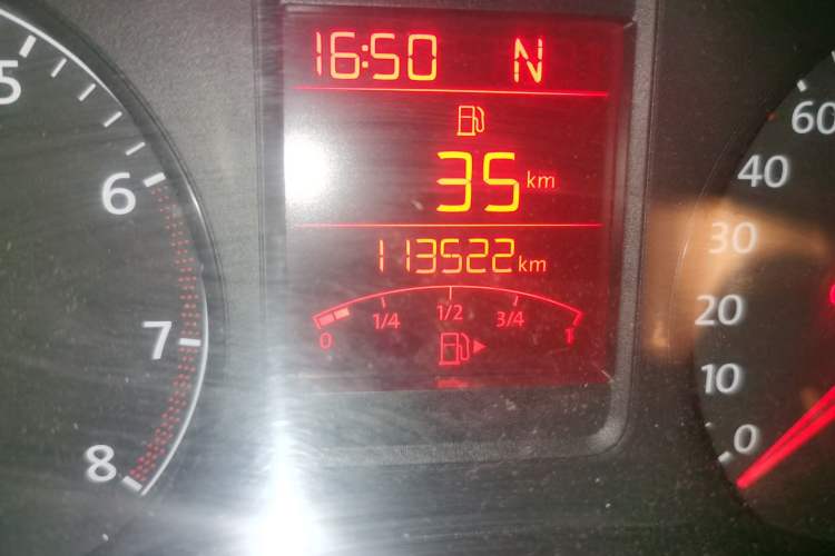 Used Volkswagen Polo 2012 1.6L Cross Polo Automatic Transmission Odometer Close Up