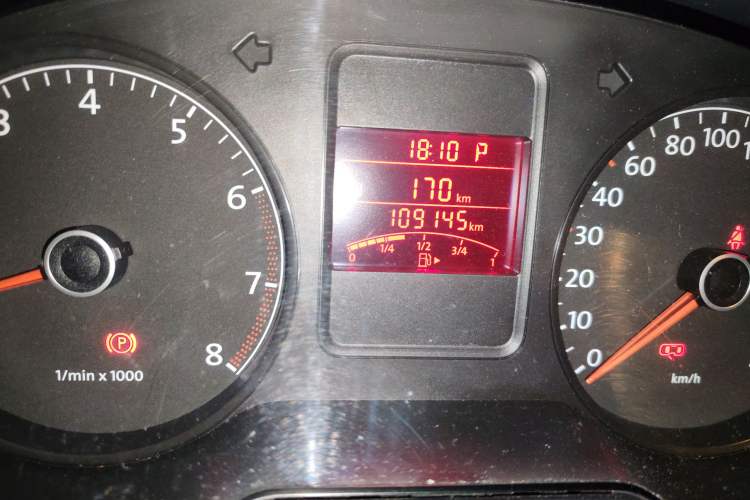 Used Volkswagen Polo 2012 1.6L Cross Polo Automatic Transmission Odometer Close Up