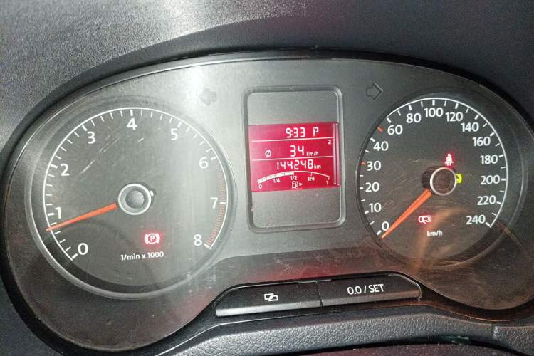 Used Volkswagen Polo 2012 1.6L Cross Polo Automatic Transmission Odometer Close Up