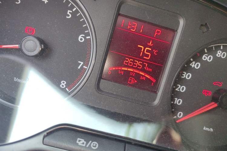Used Volkswagen Polo 2012 1.6L Cross Polo Automatic Transmission Odometer Close Up