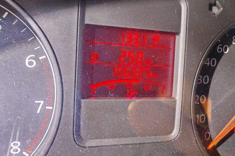 Used Volkswagen Polo 2012 1.6L Cross Polo Automatic Transmission Odometer Close Up
