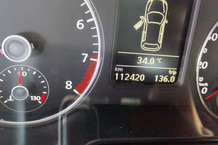 Used Volkswagen Polo 2012 1.4TSI GTI Odometer Close Up