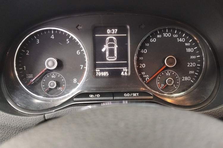 Used Volkswagen Polo 2012 1.4TSI GTI Odometer Close Up