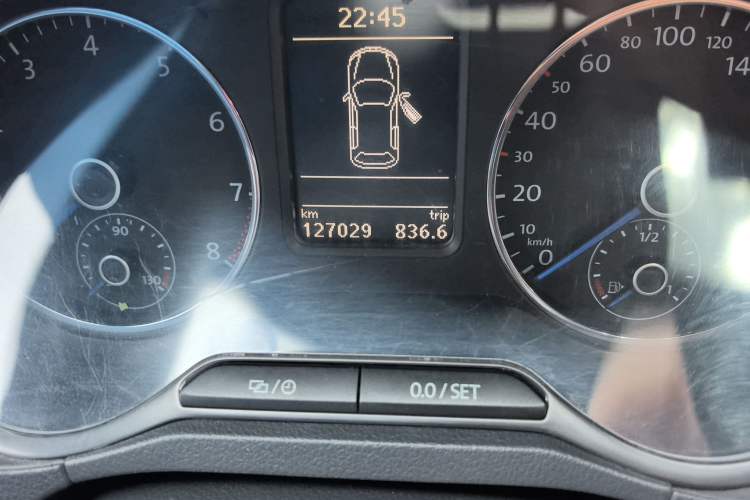Used Volkswagen Polo 2012 1.4TSI GTI Odometer Close Up