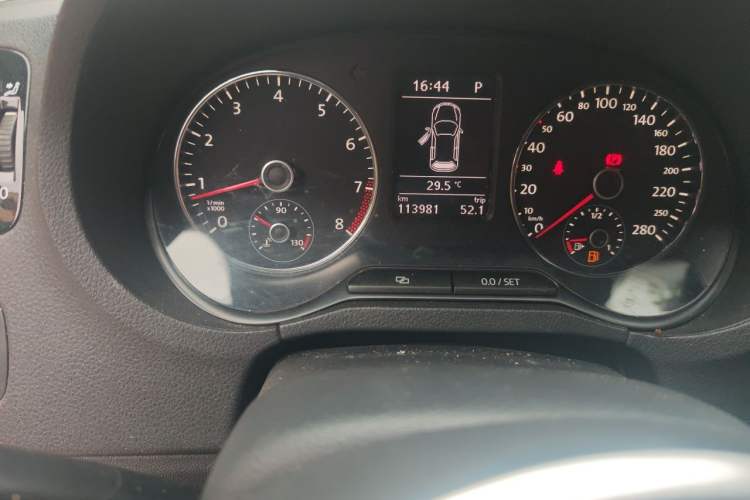 Used Volkswagen Polo 2012 1.4TSI GTI Odometer Close Up