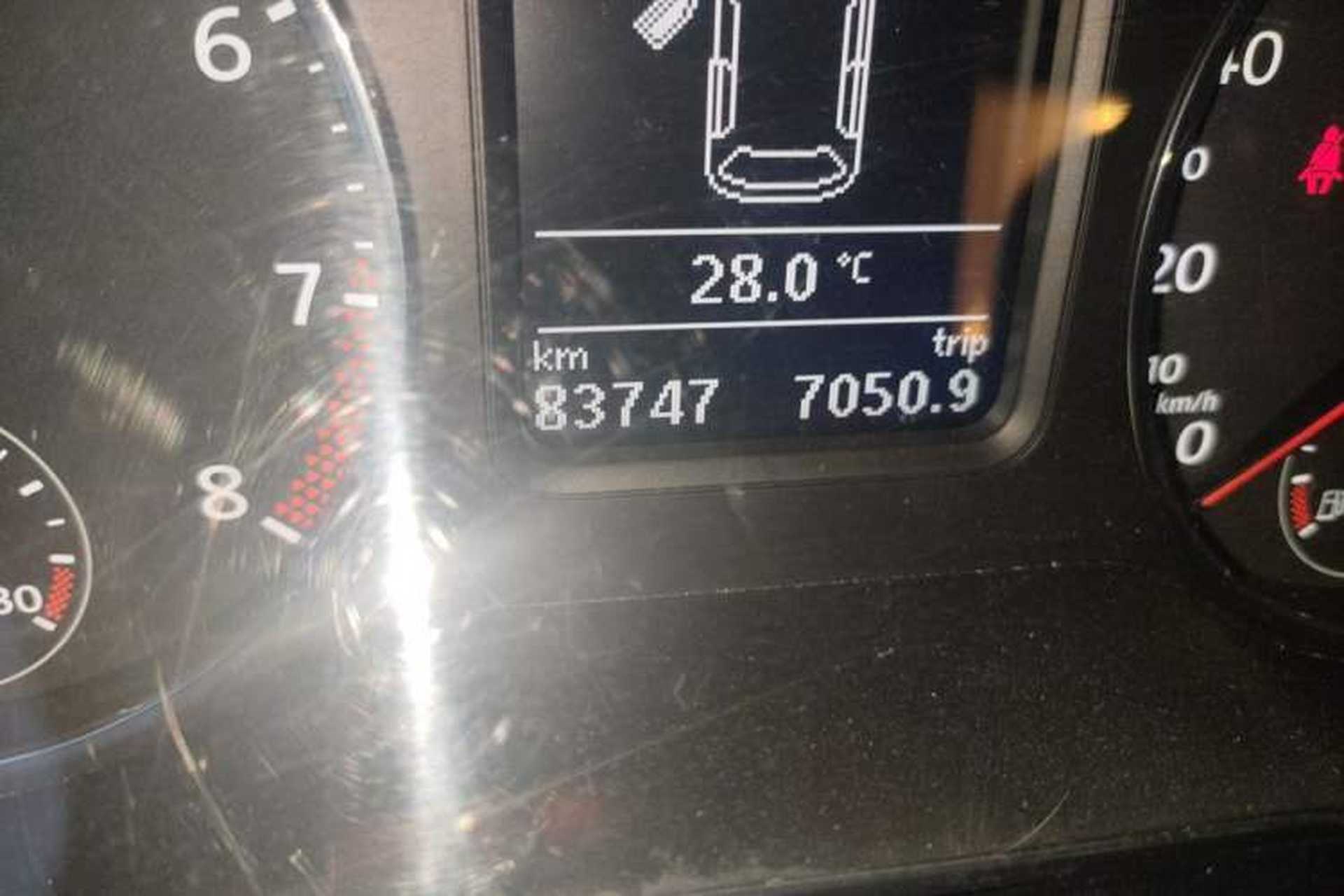 Used Volkswagen Polo 2012 1.4TSI GTI Odometer Close Up