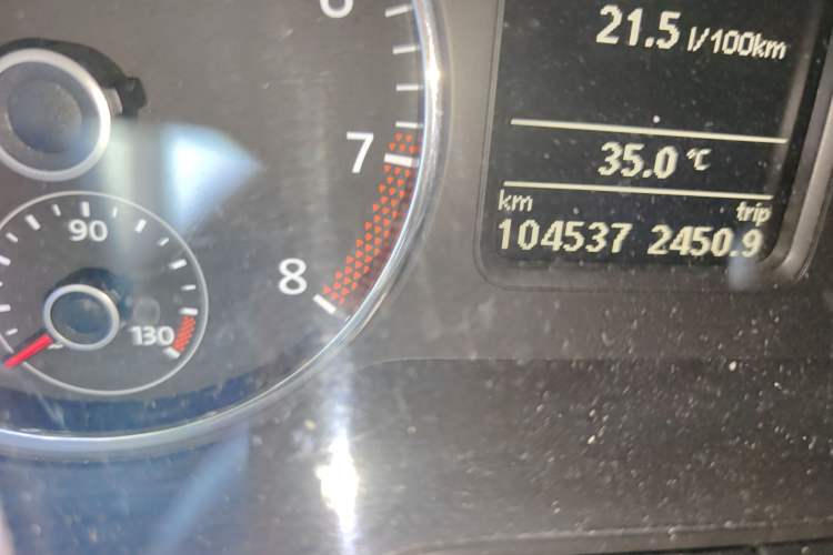 Used Volkswagen Polo 2012 1.4TSI GTI Odometer Close Up