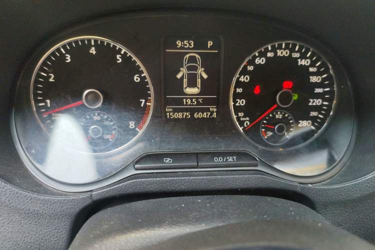 Used Volkswagen Polo 2012 1.4TSI GTI Odometer Close Up