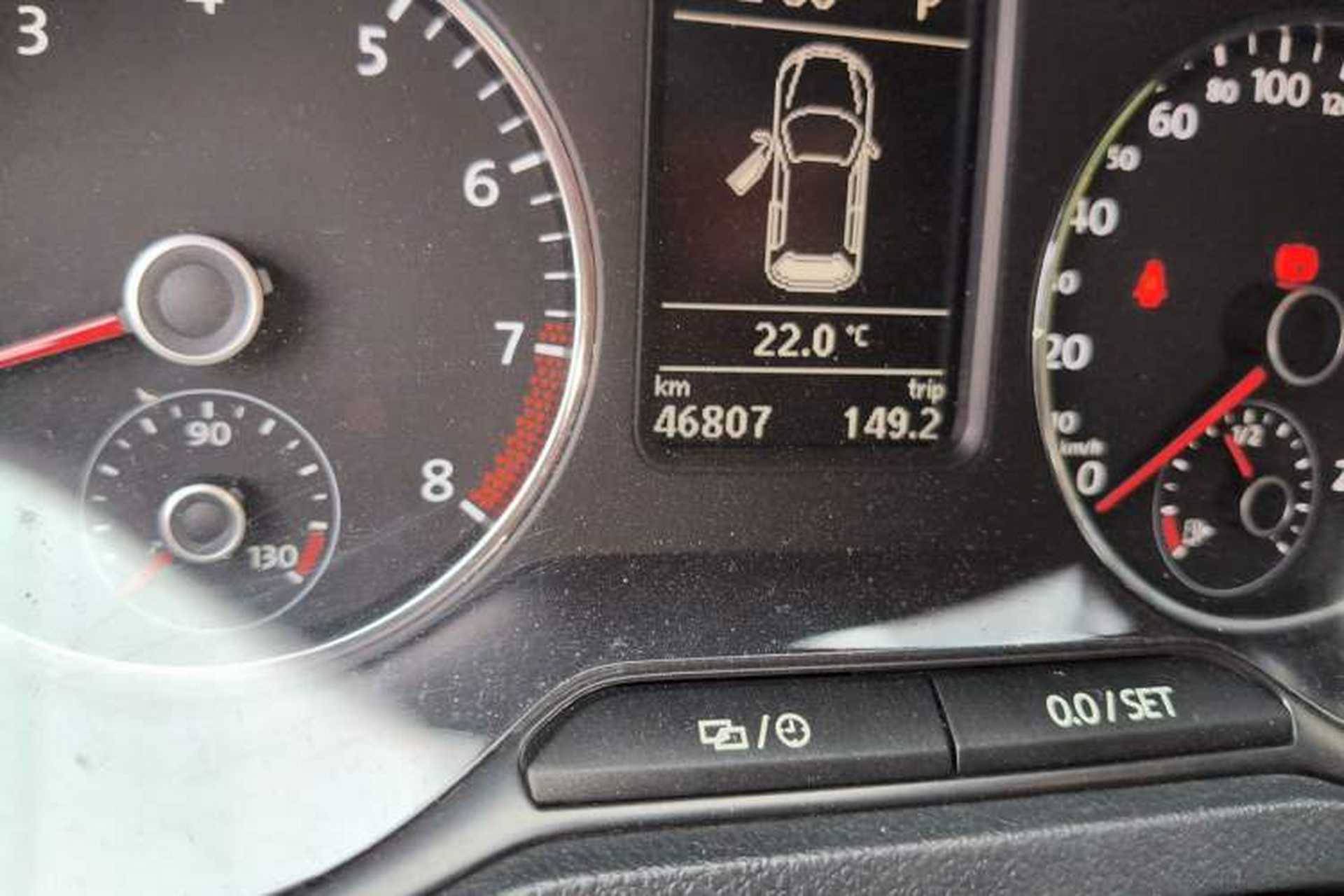 Used Volkswagen Polo 2012 1.4TSI GTI Odometer Close Up