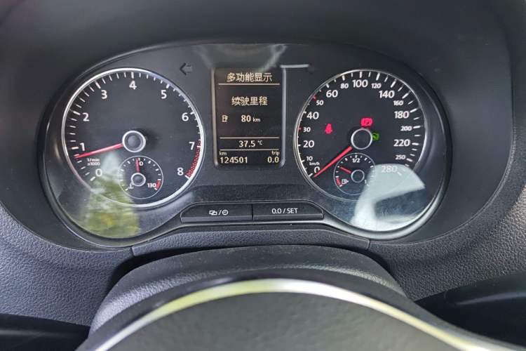 Used Volkswagen Polo 2012 1.4TSI GTI Odometer Close Up