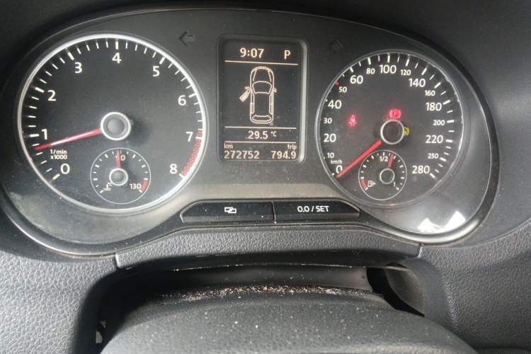 Used Volkswagen Polo 2012 1.4TSI GTI Odometer Close Up