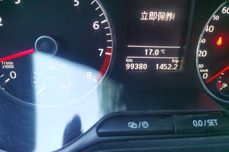 Used Volkswagen Polo 2012 1.4TSI GTI Odometer Close Up