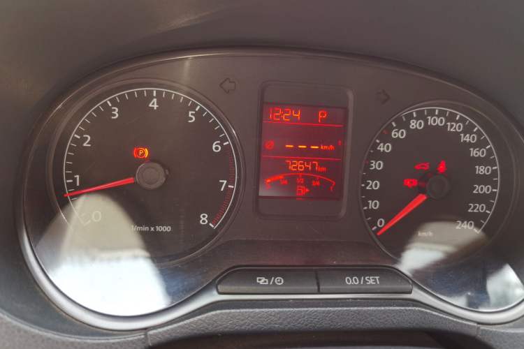Used Volkswagen Polo 2012 1.6L Cross Polo Automatic Transmission Odometer Close Up