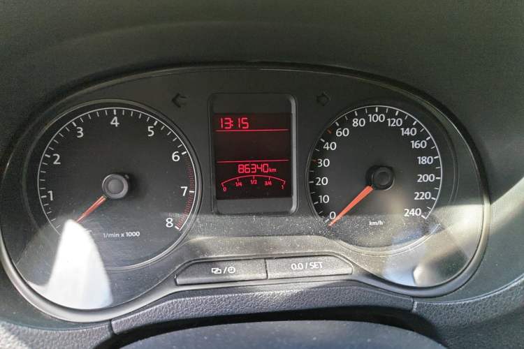 Used Volkswagen Polo 2012 1.6L Cross Polo Automatic Transmission Odometer Close Up