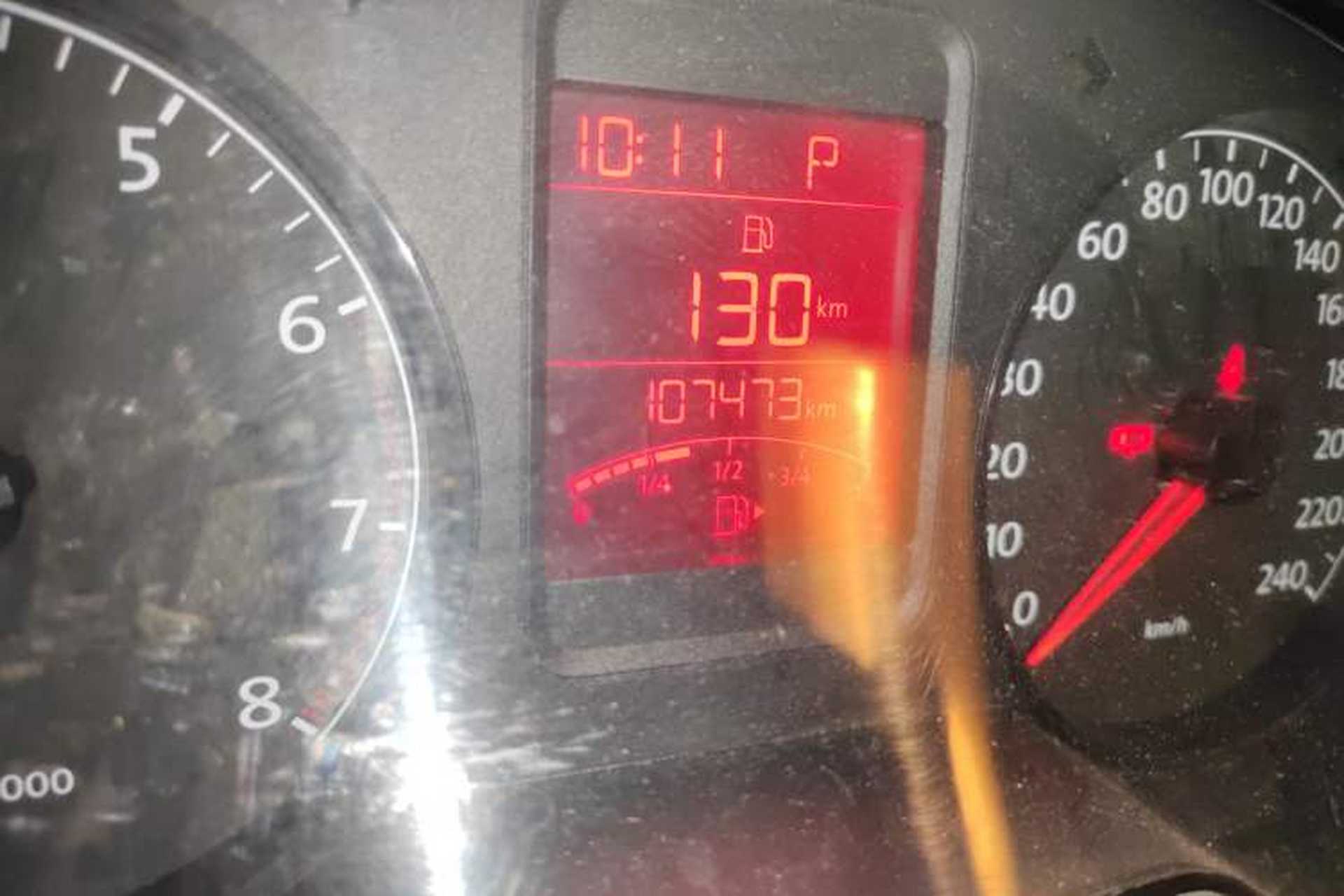 Used Volkswagen Polo 2012 1.6L Cross Polo Automatic Transmission Odometer Close Up