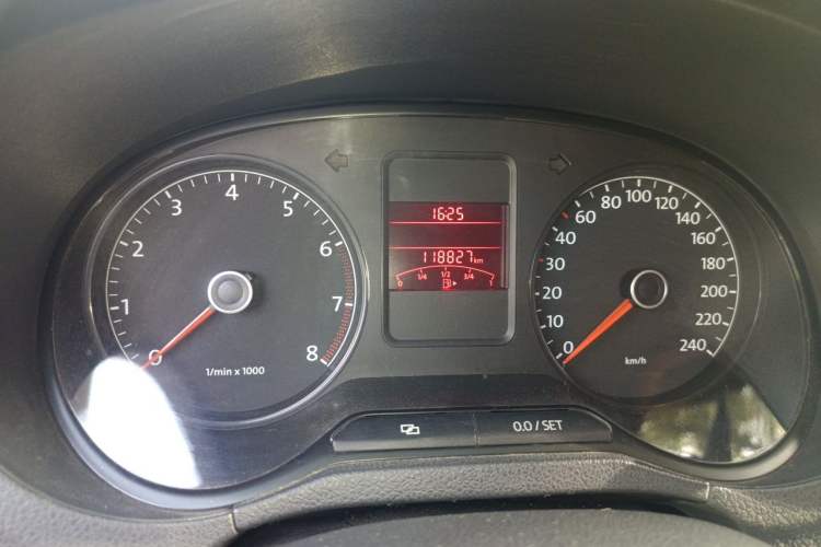 Used Volkswagen Polo 2012 1.6L Cross Polo Automatic Transmission Odometer Close Up