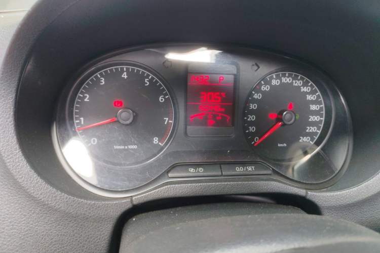 Used Volkswagen Polo 2013 1.6L Automatic Comfort Edition Odometer Close Up