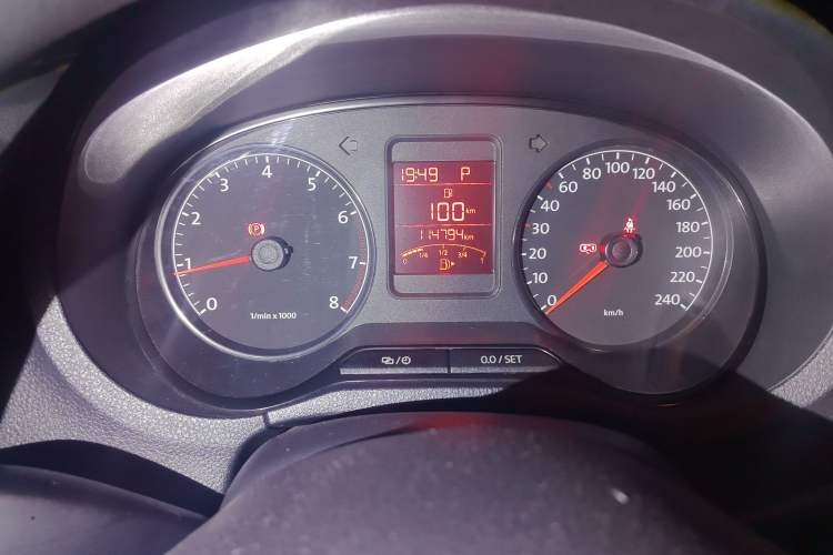 Used Volkswagen Polo 2013 1.6L Automatic Comfort Edition Odometer Close Up