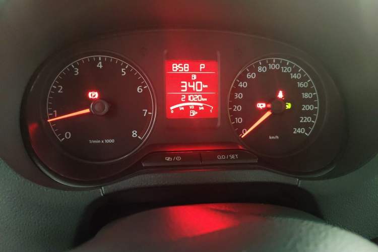 Used Volkswagen Polo 2013 1.4L Automatic Comfort Edition Odometer Close Up