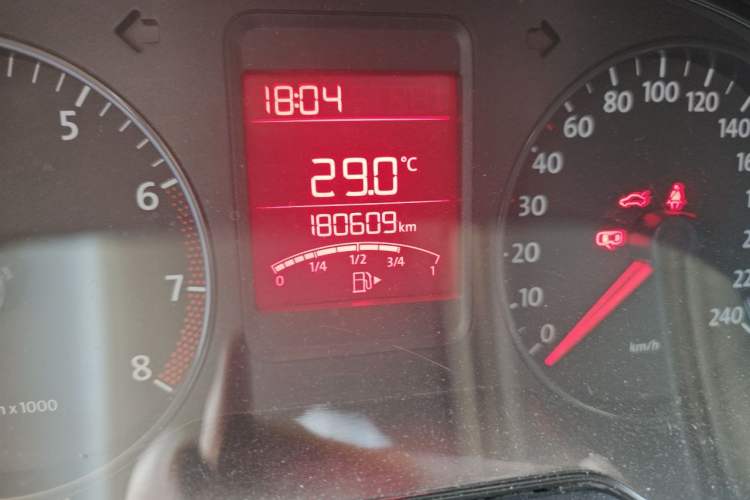 Used Volkswagen Polo 2013 1.4L Manual Fashion Edition Odometer Close Up