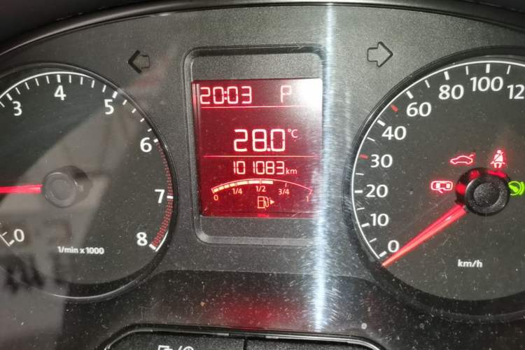 Used Volkswagen Polo 2013 1.4L Automatic Comfort Edition Odometer Close Up
