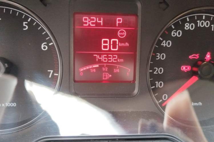 Used Volkswagen Polo 2013 1.4L Automatic Comfort Edition Odometer Close Up