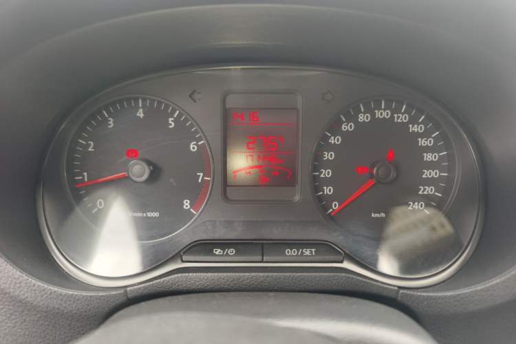 Used Volkswagen Polo 2013 1.4L Manual Fashion Edition Odometer Close Up
