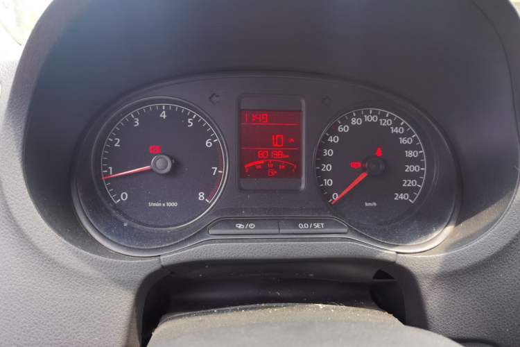 Used Volkswagen Polo 2013 1.4L Manual Comfort Edition Odometer Close Up