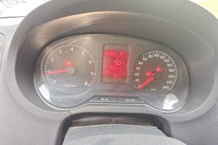 Used Volkswagen Polo 2013 1.6L Automatic Comfort Edition Odometer Close Up