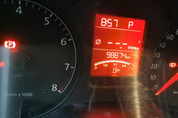 Used Volkswagen Polo 2013 1.6L Automatic Luxury Edition Odometer Close Up