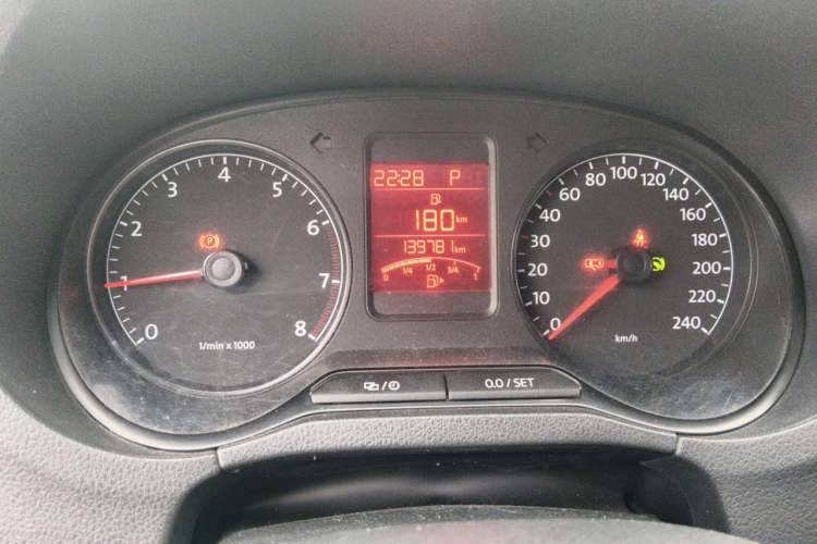 Used Volkswagen Polo 2013 1.6L Automatic Comfort Edition Odometer Close Up