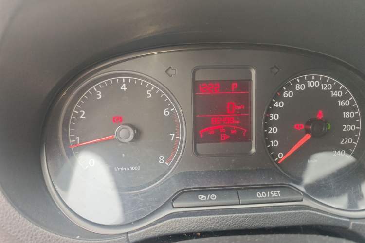 Used Volkswagen Polo 2013 1.4L Automatic Comfort Edition Odometer Close Up