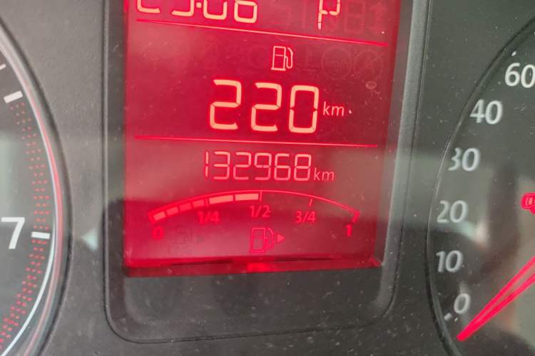 Used Volkswagen Polo 2013 1.6L Automatic Comfort Edition Odometer Close Up