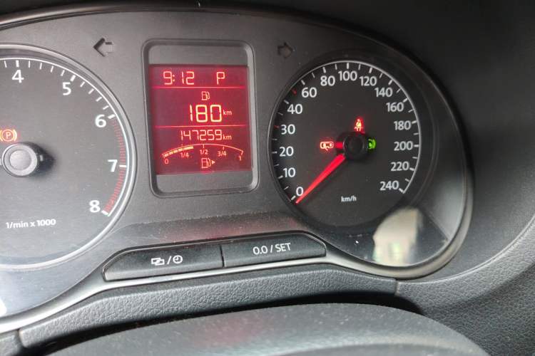 Used Volkswagen Polo 2013 1.4L Automatic Comfort Edition Odometer Close Up