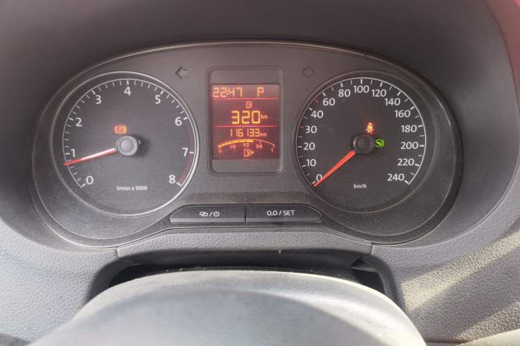 Used Volkswagen Polo 2013 1.6L Automatic Comfort Edition Odometer Close Up