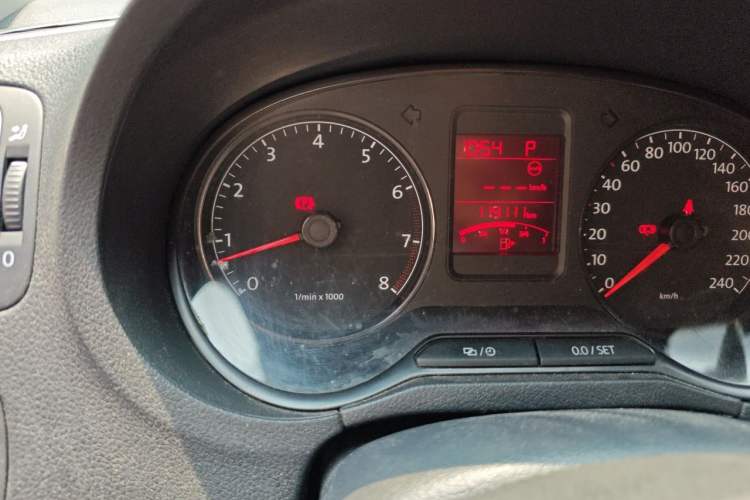 Used Volkswagen Polo 2013 1.4L Automatic Comfort Edition Odometer Close Up